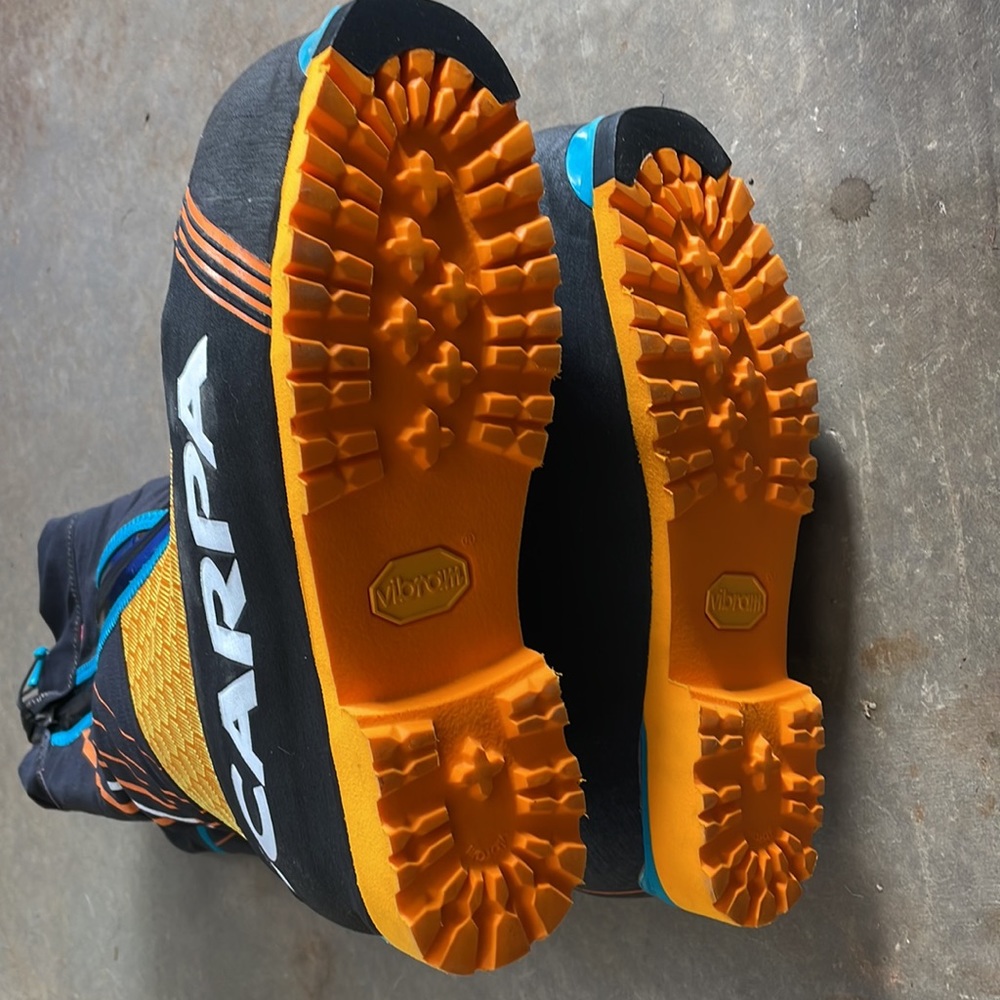 Scarpa Phantom 8000 mountaineering boot.